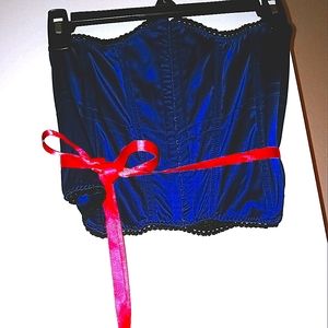 Satin Lift Corset/Bustier Satin Lace-up Back- Perfect Condition -FINAL DROP!